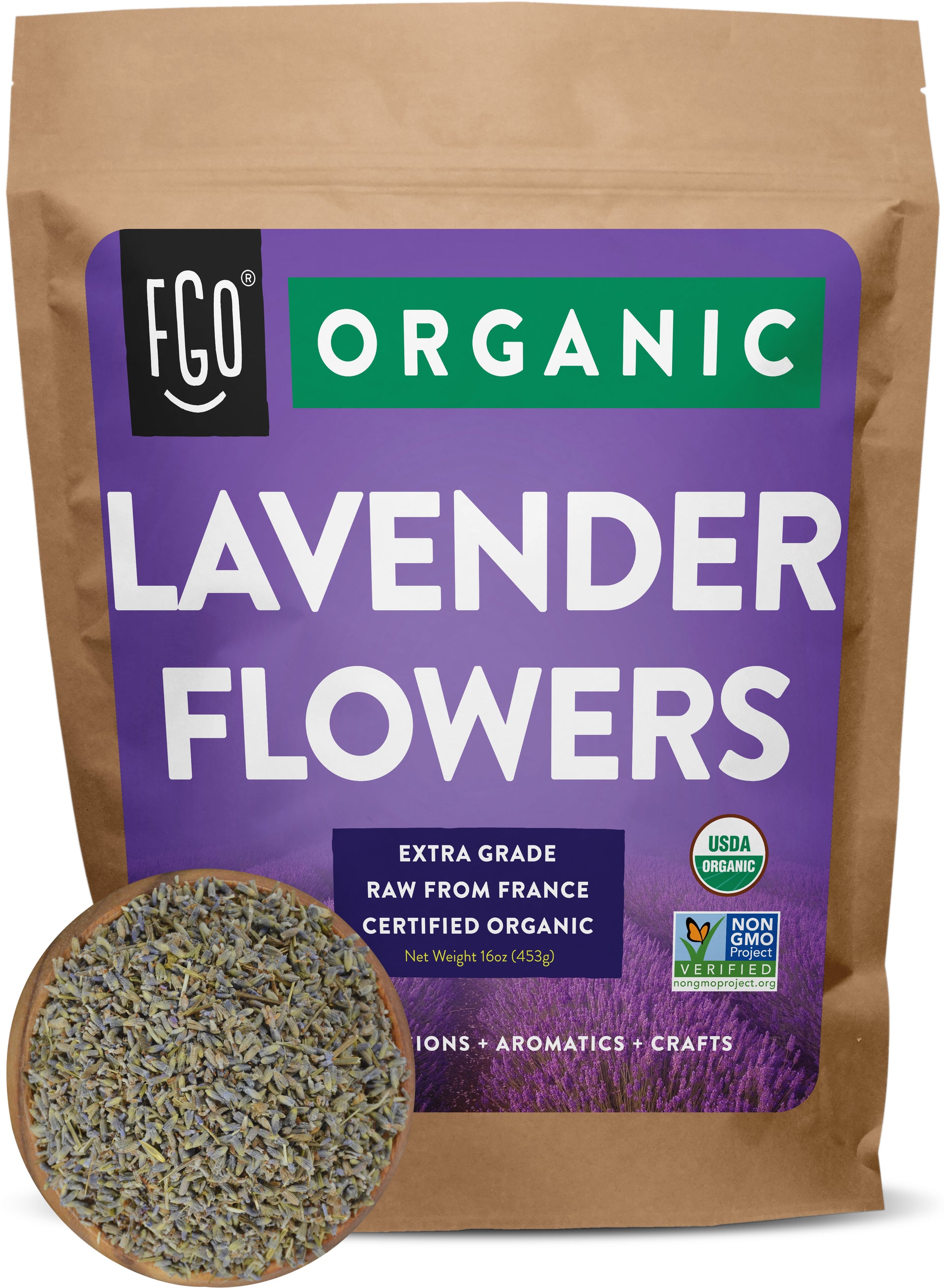 Single Organic Lavender Sachet (1 oz)