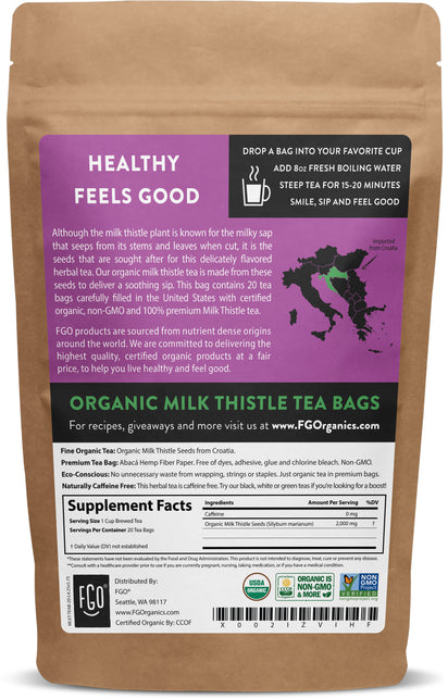 Milk Thistle Tea Bags