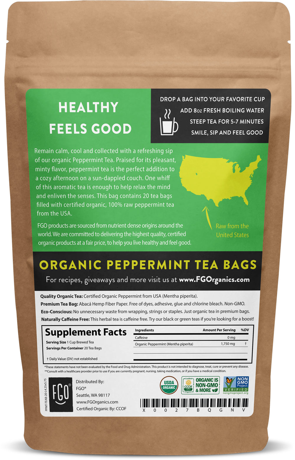 Peppermint Tea Bags