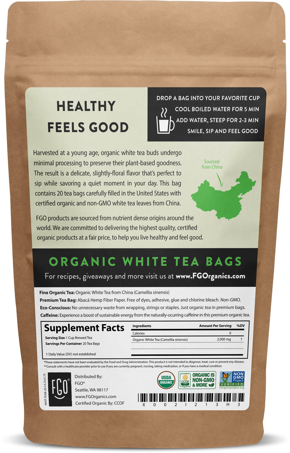 White Tea Bags