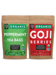 Peppermint Tea Bags + Goji Berries