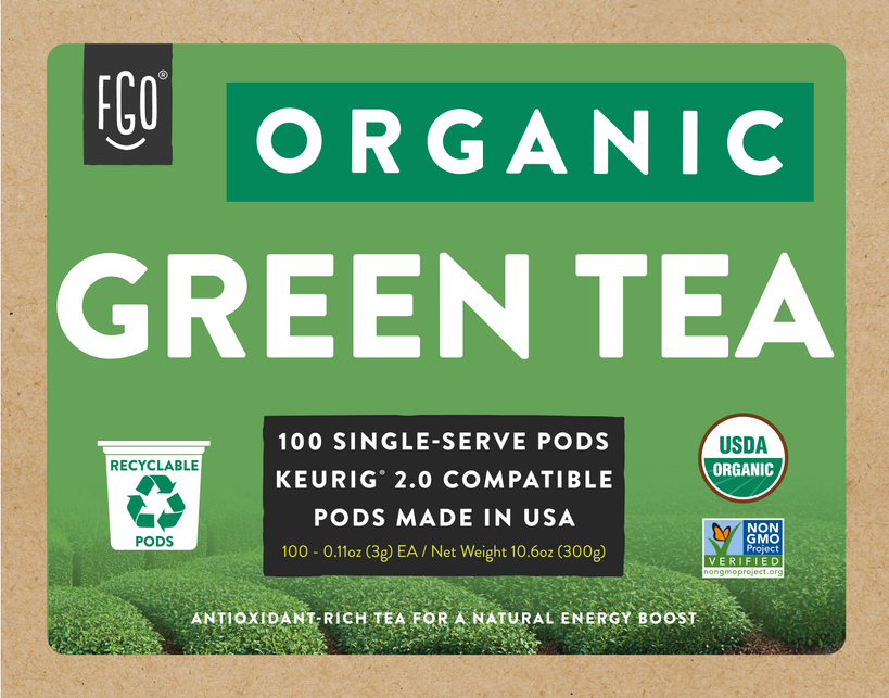 Green Tea K Cup Pods FGO From Great Origins