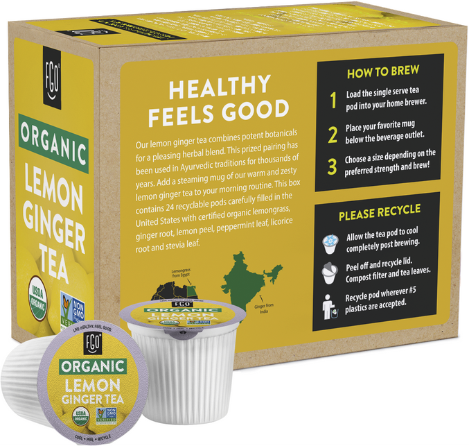 Lemon ginger top tea k cups