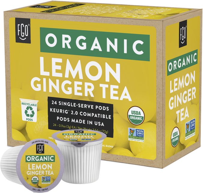 Lemon Ginger Tea K-Cup Pods