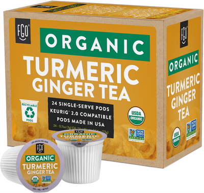 Turmeric Ginger Tea K-Cups 24ct