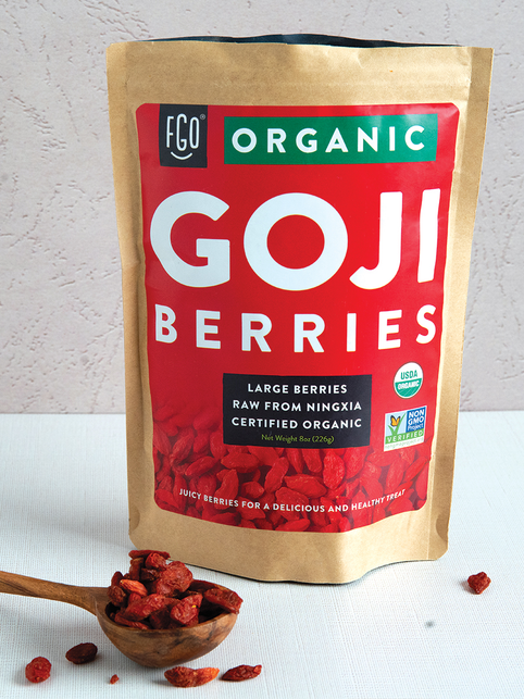 Large raw goji berries.