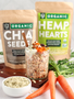 Carrot cake chia seed pudding with hemp hearts.